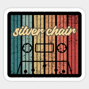 silver chair cassette retro vintage Sticker
